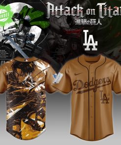 LA Dodgers _ Attack on Titan Levi Ackerman Jersey