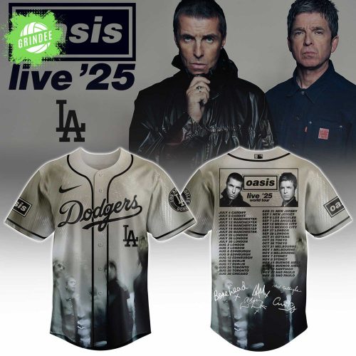 LA Dodgers Oasis Reunion Tour ‘25 Baseball Jersey Limited Edition