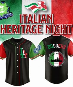 LA Dodgers x Italian-American Heritage Month Edition-3D Baseball Jersey