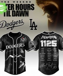 LA Dodgers x The Weeknd After Hours Til Dawn 2025 Tour Jersey Limited Edition