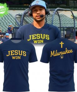 Limited Edition 2025 Jesus Won Milwaukee Brewers T-Shirt