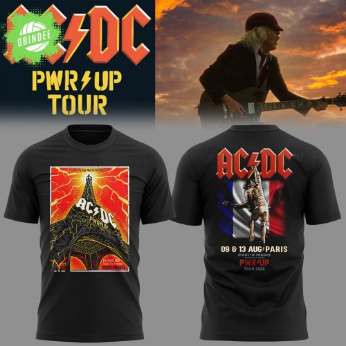 Limited Edition AC/DC PWR UP Tour At Paris Shirt