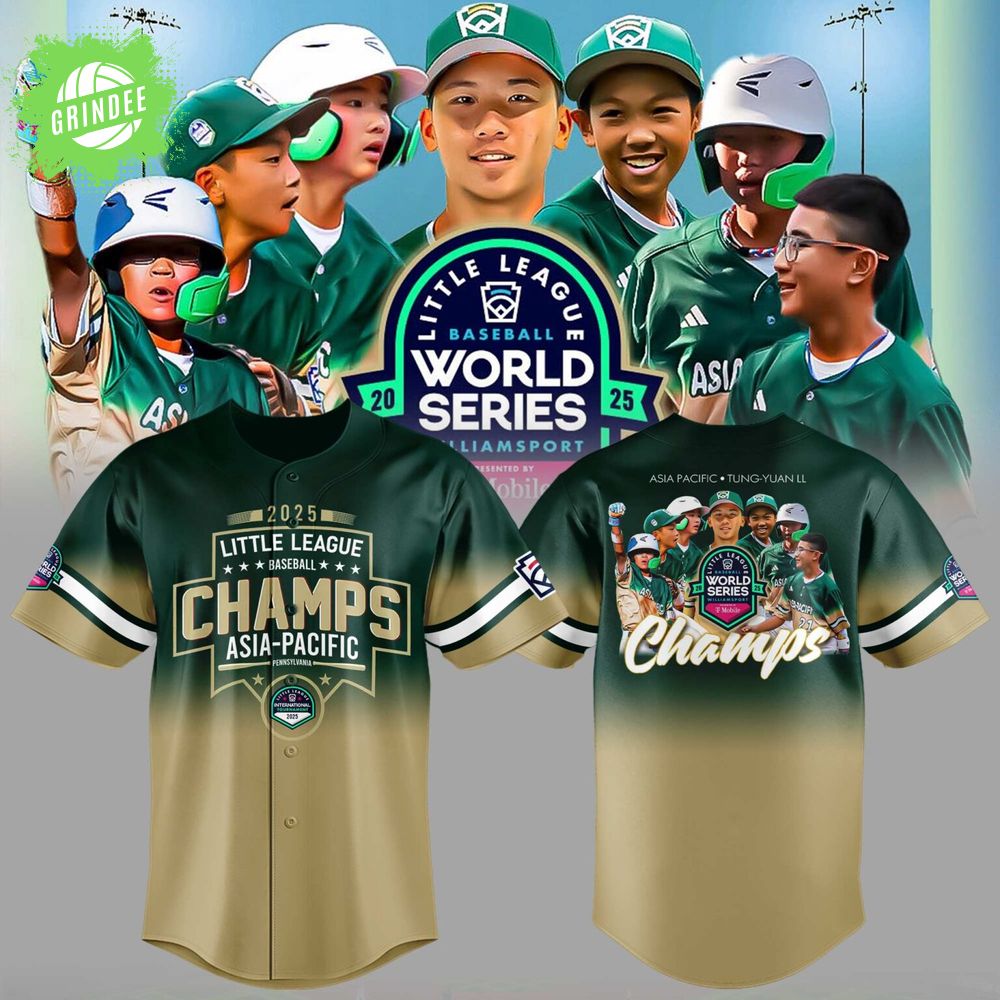 Limited Edition Asia-Pacific Champions Little League Baseball 2025 Jersey Limited Edition Asia-Pacific Champions Little League Baseball 2025 Jersey