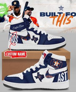 Limited Edition Astros AJ1 New Shoes Custom Name