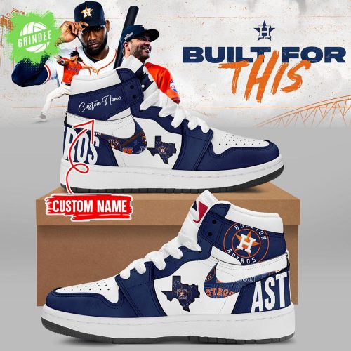 Limited Edition Astros AJ1 New Shoes Custom Name