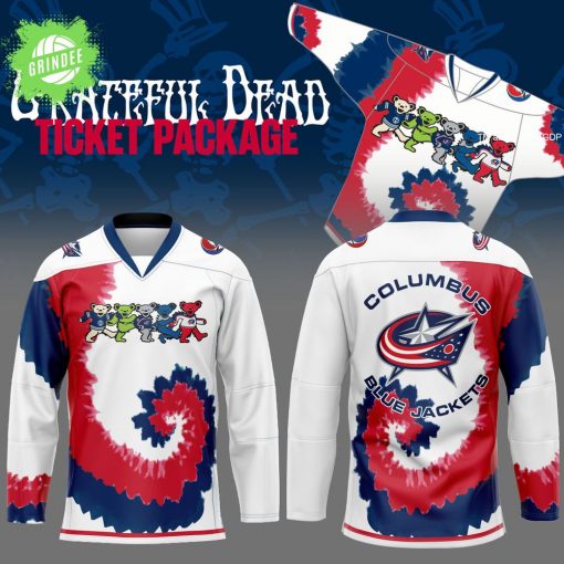 Limited Edition Columbus Blue Jackets x Grateful Dead Night Jersey