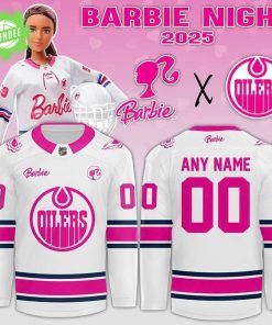 Limited Edition Edmonton Oilers x Barbie Night Jersey 2025