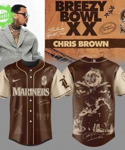 Limited Edition S.Mariners Chris Brown Breezy Bowl XX Signature Jersey