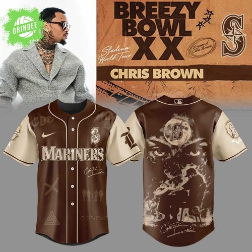 Limited Edition S.Mariners Chris Brown Breezy Bowl XX Signature Jersey