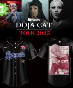 Limited Edition Texas Rangers x Doja Cat Tour Baseball Jersey 2025