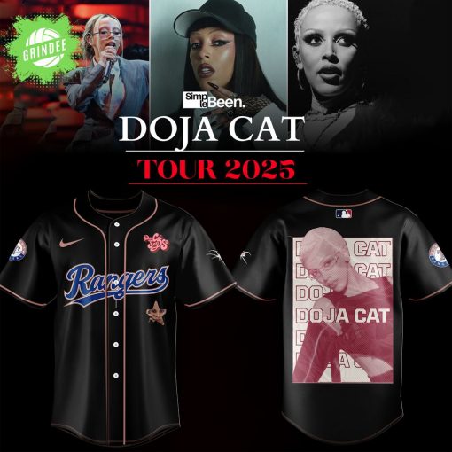 Limited Edition Texas Rangers x Doja Cat Tour Baseball Jersey 2025