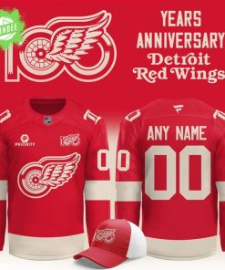 Limited Editions Detroit Red Wings 100th Years Anniversary Hockey Jersey