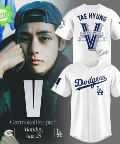 Los Angeles Dodgers x Tae-Hyung White Jersey