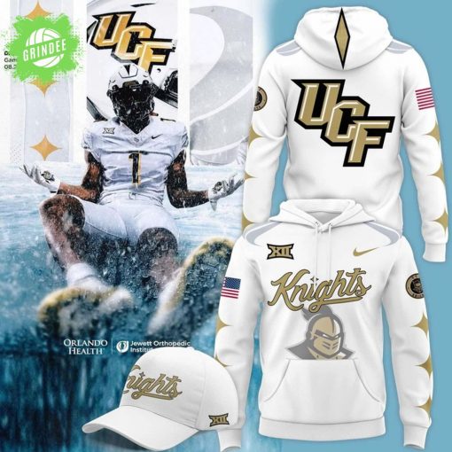 Men’s Nike New UCF Knights Football White Uni Debut Hoodie