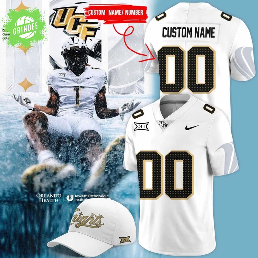 Men's Nike New UCF Knights White Uni Debut Football Jersey Men's Nike New UCF Knights White Uni Debut Football Jersey