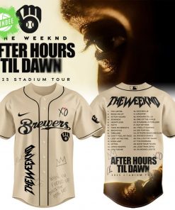 Milwaukee Brewers x The Weeknd After Hours Til Dawn 2025 Jersey