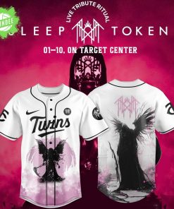 Minnesota Twins x Sleep Token: Even in Arcadia Tour Merch White Jersey