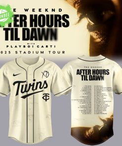 Minnesota Twinsx The Weeknd After Hours Til Dawn 2025 Jersey