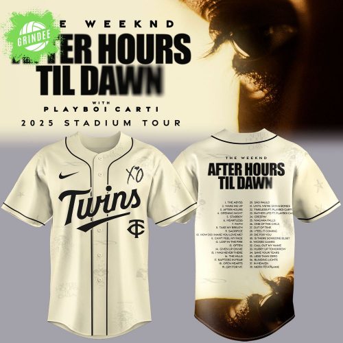 Minnesota Twinsx The Weeknd After Hours Til Dawn 2025 Jersey