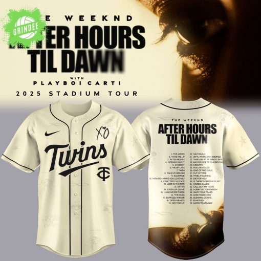 Minnesota Twinsx The Weeknd After Hours Til Dawn 2025 Jersey
