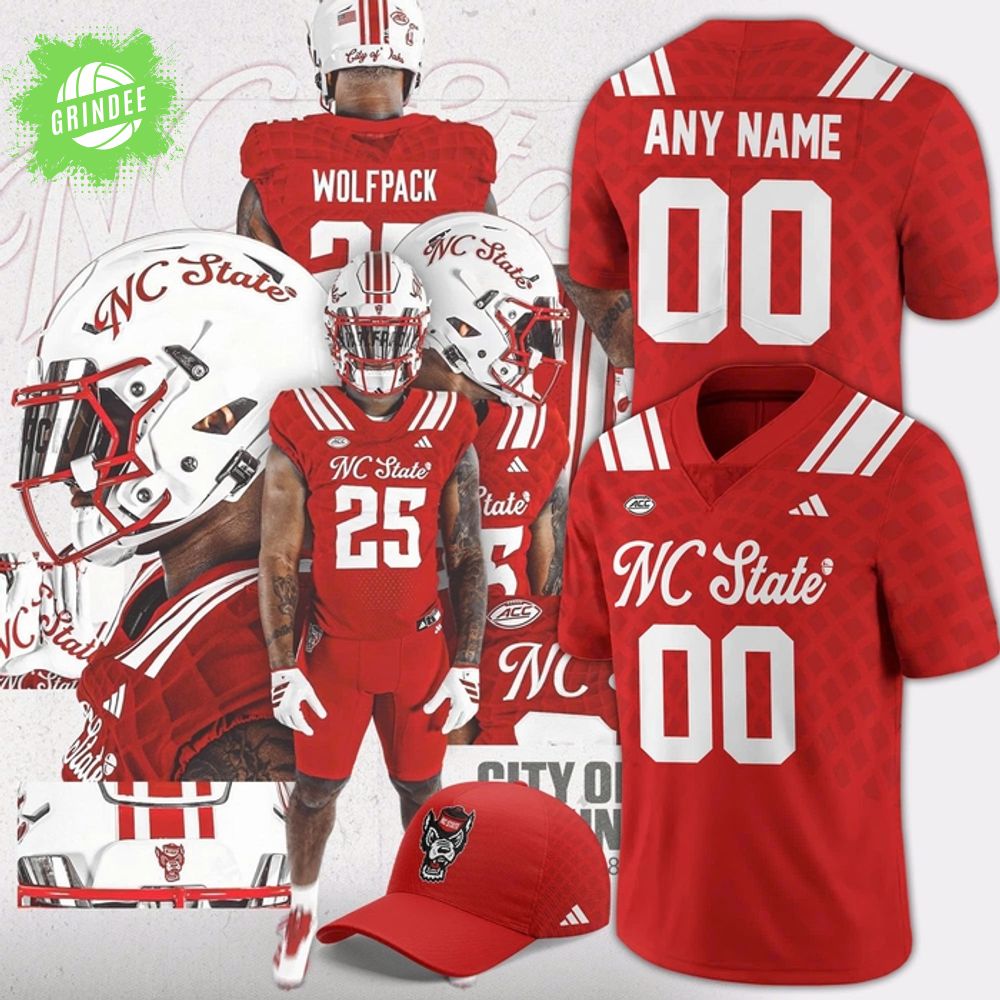 NC State 'The City of Oaks' Uniform Football Jersey NC State 'The City of Oaks' Uniform Football Jersey