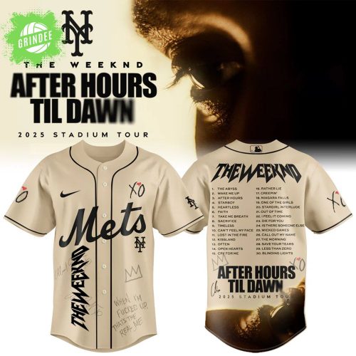New York Mets x The Weeknd After Hours Til Dawn 2025 Jersey