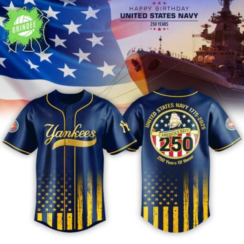 New York Yankees X U.S. Navy Birthday 250th-3D Baseball Jersey