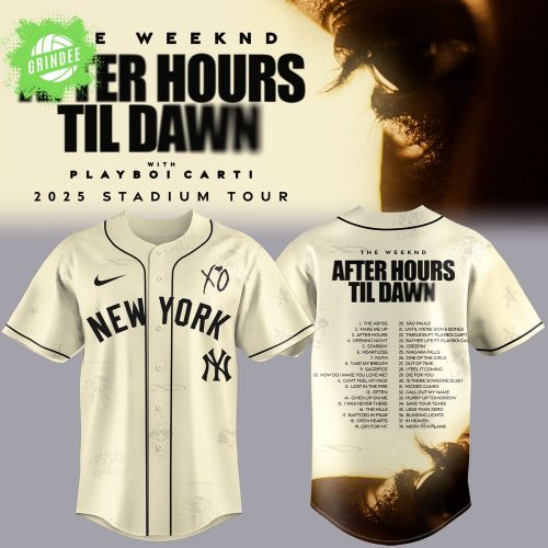 New York Yankees x The Weeknd After Hours Til Dawn 2025 Jersey