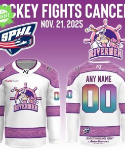 Peoria Rivermen x Hockey Fights Cancer Night 2025 Limited Jerseys