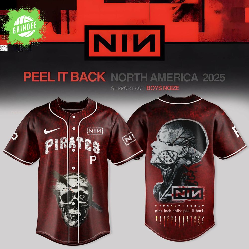 Pittsburgh Pirates X Nine Inch Nails – Peel It Back Tour 2025 Limited Merch Pittsburgh Pirates X Nine Inch Nails – Peel It Back Tour 2025 Limited Merch