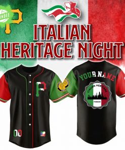 Pittsburgh Pirates x Italian-American Heritage Month Edition-3D Baseball Jersey