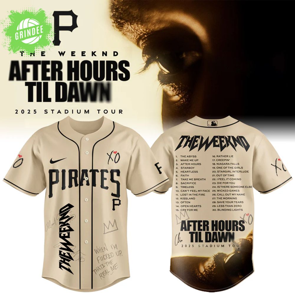 Pittsburgh Pirates x The Weeknd After Hours Til Dawn 2025 Jersey Pittsburgh Pirates x The Weeknd After Hours Til Dawn 2025 Jersey