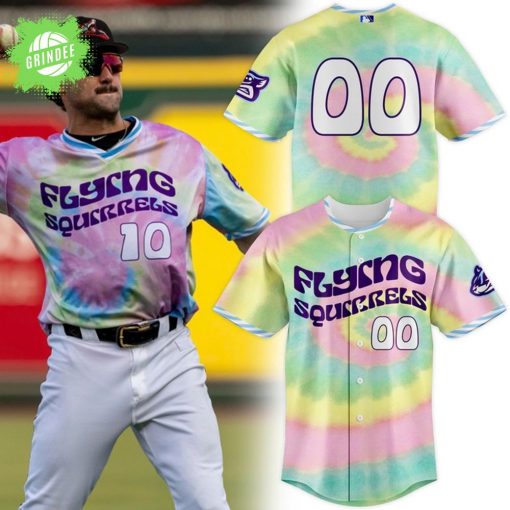 Richmond Flying Squirrels 2025 Grateful Dead Night Jerseys