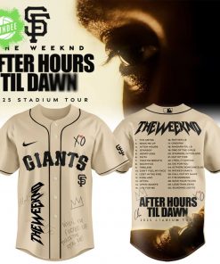 San Francisco Giants x The Weeknd After Hours Til Dawn 2025 Jersey