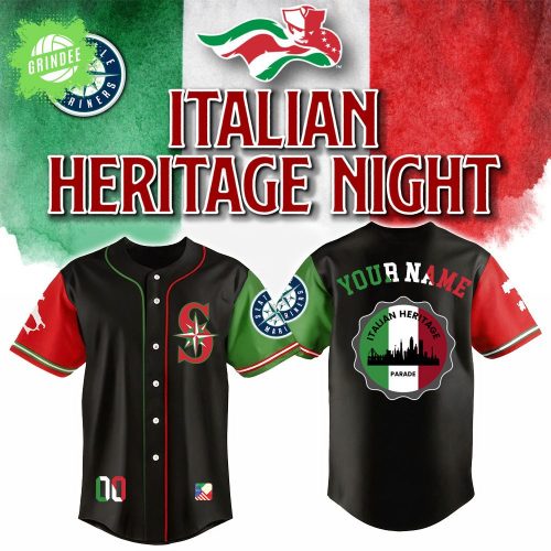 Seattle Mariners x Italian-American Heritage Month Edition-3D Baseball Jersey