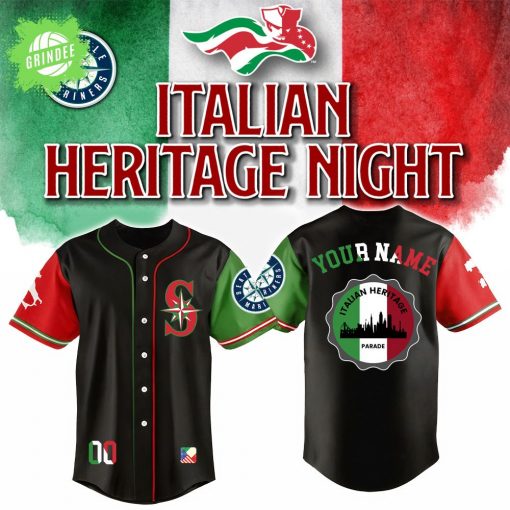Seattle Mariners x Italian-American Heritage Month Edition-3D Baseball Jersey