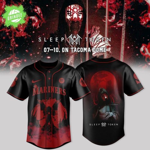 Seattle Mariners x Sleep Token: Even in Arcadia Tour Merch Black Jersey