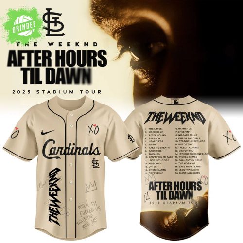 St.Louis Cardinals x The Weeknd After Hours Til Dawn 2025 Jersey