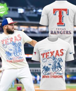 Texas Rangers Foundation on Down syndrome Awareness Day T-Shirt 2025