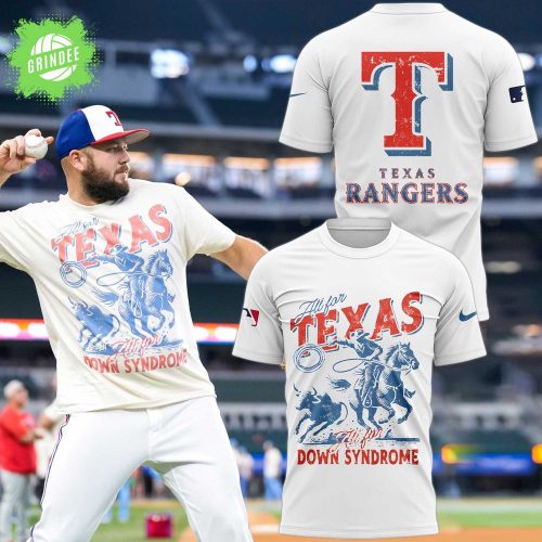 Texas Rangers Foundation on Down syndrome Awareness Day T-Shirt 2025