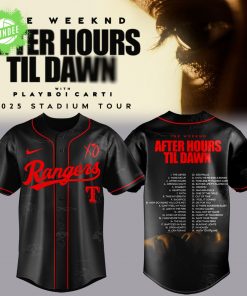 Texas Rangers x The Weeknd After Hours Til Dawn 2025 Jersey