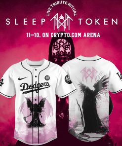 Los Angeles Dodgers x Sleep Token: Even in Arcadia Tour Merch White Jersey