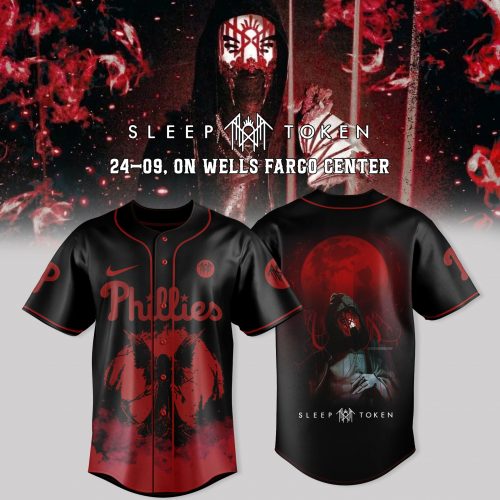 Philadelphia Phillies x Sleep Token: Even in Arcadia Tour Merch Black Jersey