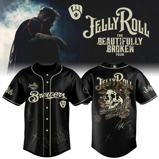 Brewers x Jelly Roll Baseball Jersey 2025 Limited Edition