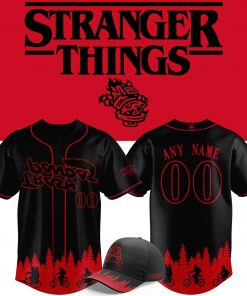 Limited Edition Rocket City Trash Pandas 2025 Stranger Things Night Baseball Jersey