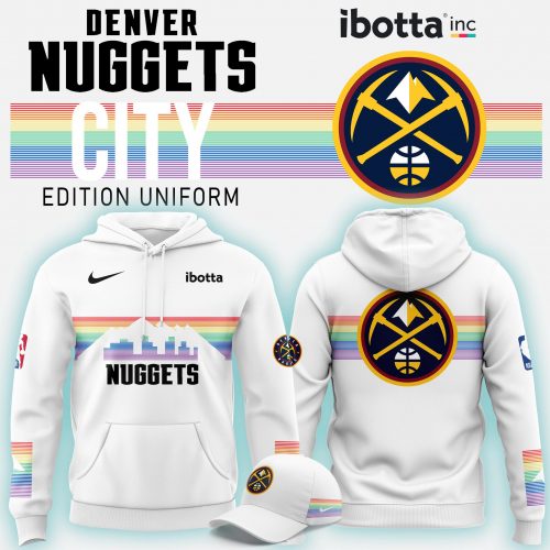 Limited Edition 2025 Denver Nuggets City Hoodie White