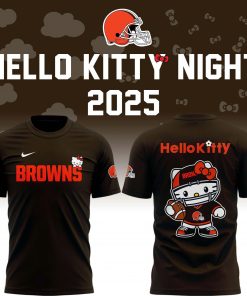 Special New Browns x Hello Kitty Tshirt 2025