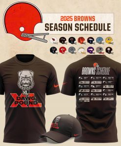 Cleveland Browns 2025 Schedule T-shirt