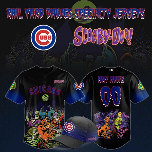 Chicago Cubs x ScooBy-Doo Night 2025 Black Jersey
