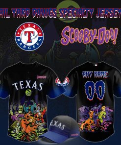 Texas Rangers x ScooBy-Doo Night 2025 Black Jersey